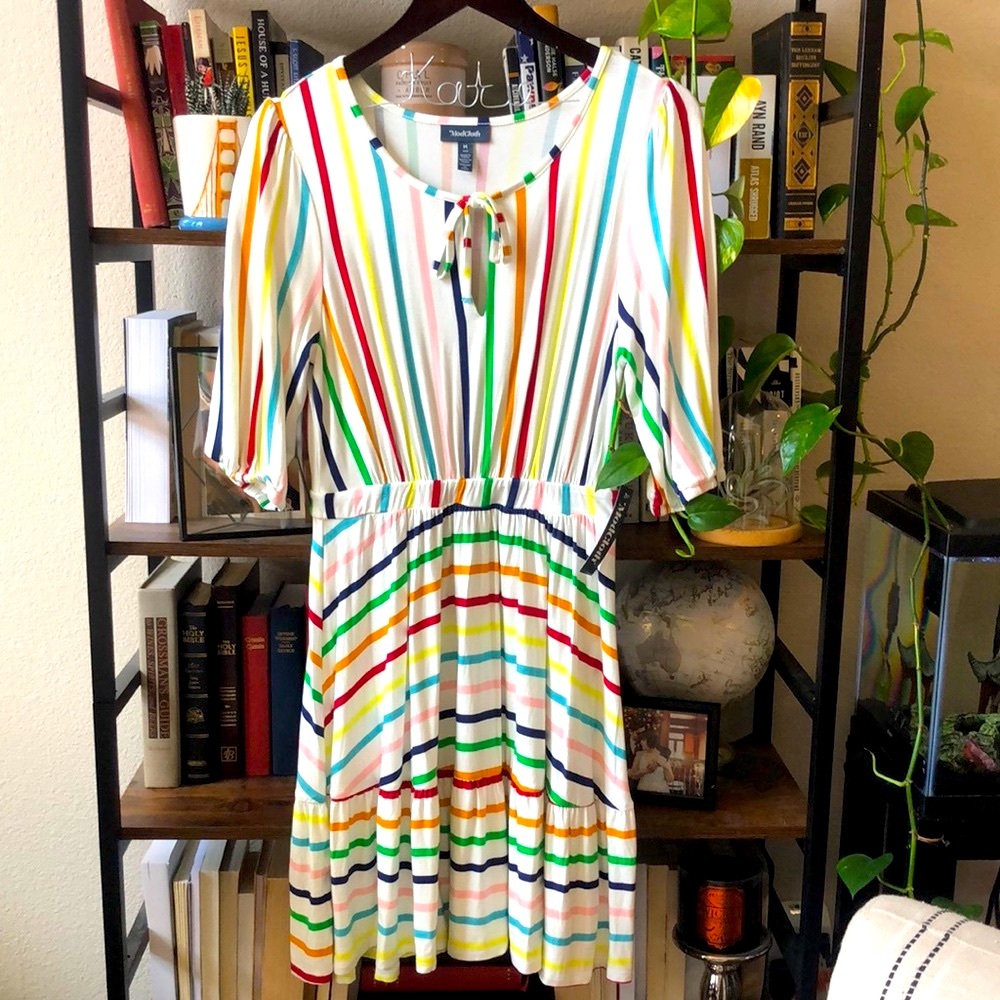 ModCloth Rainbow Skater Dress
